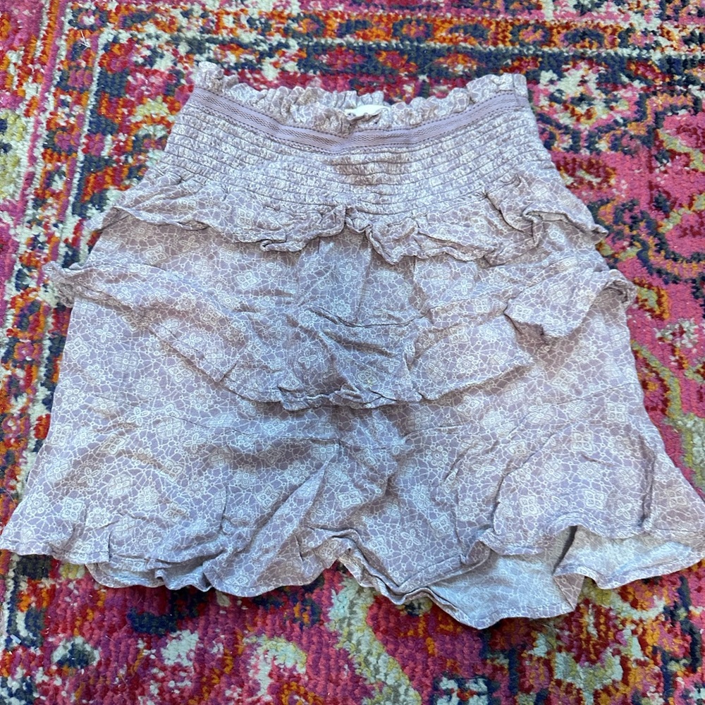 Bindi purple ruffle skirt